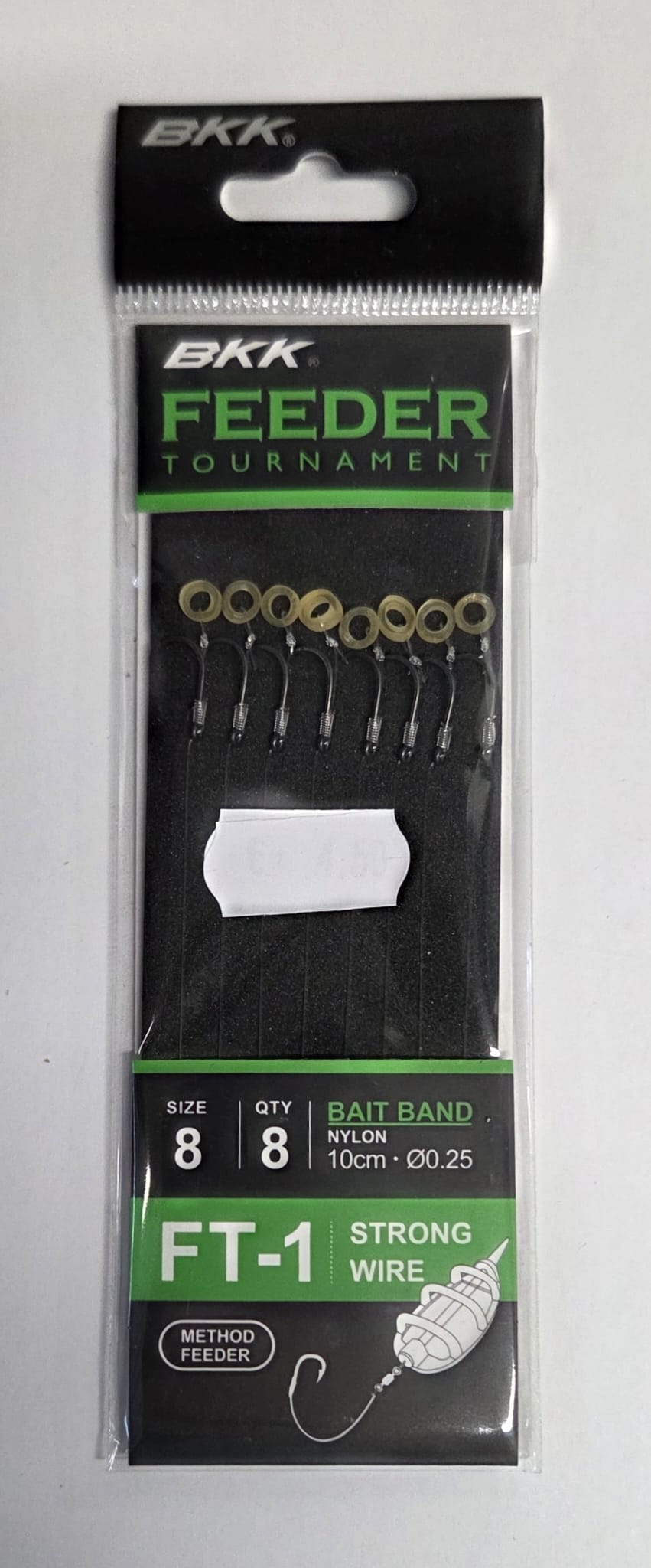 BKK Feeder Tournament Amo 8 Filo 0.25 10 cm Con Anellino Con Ardiglione